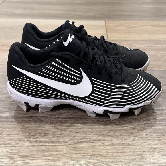 Nike Hyperdiamond Fastflex A07920-001 Woman’s 9 Black/White Softball Cleats EUC - Picture 2 of 11